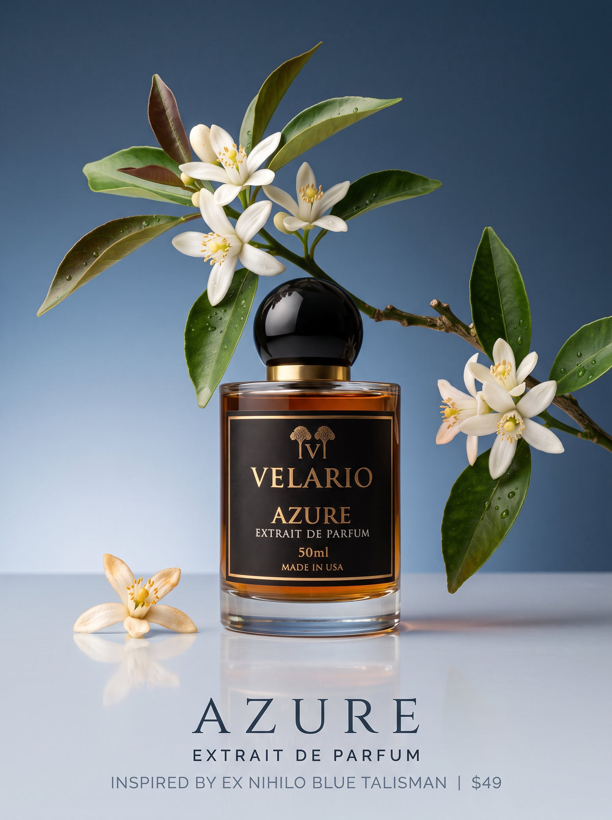 Velario Azure 50ml Extrait de Parfum, product view 4
