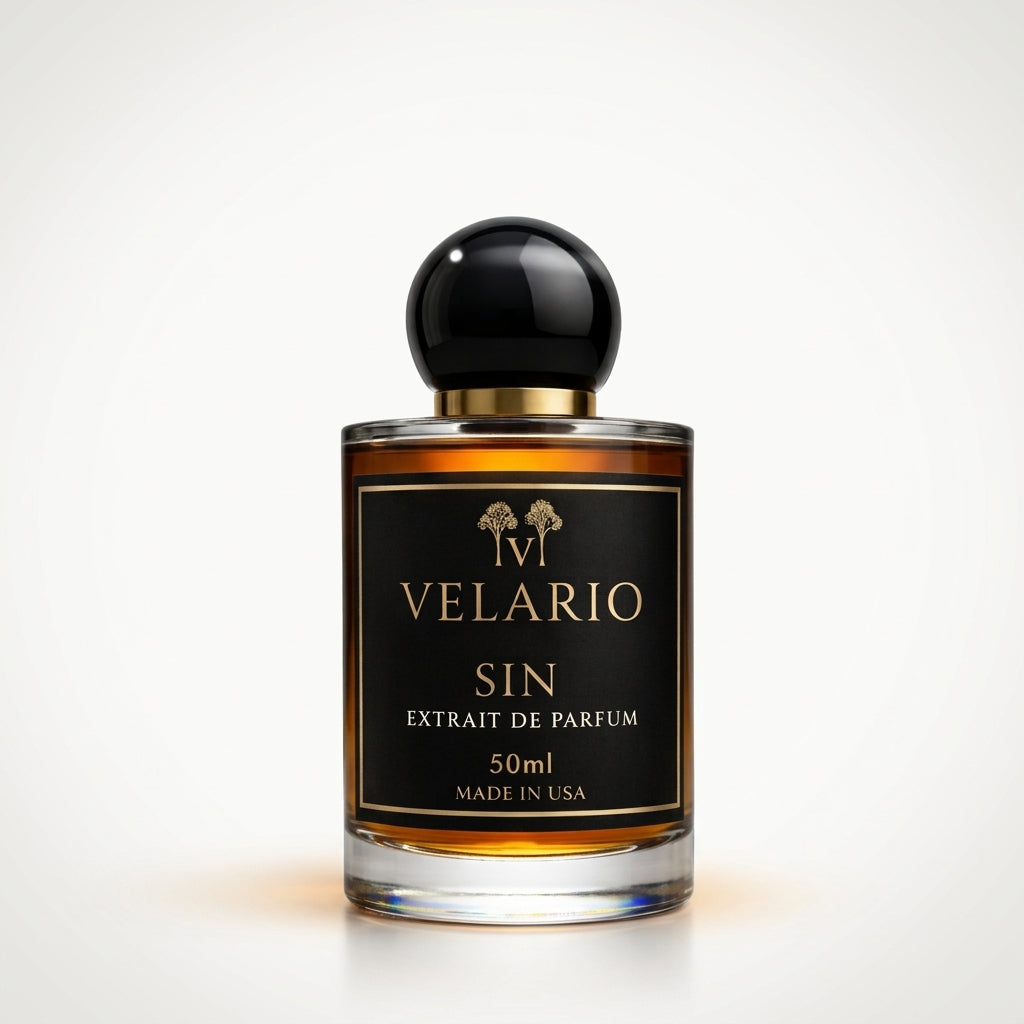 Velario Sin 50ml Extrait de Parfum — front bottle on a white background