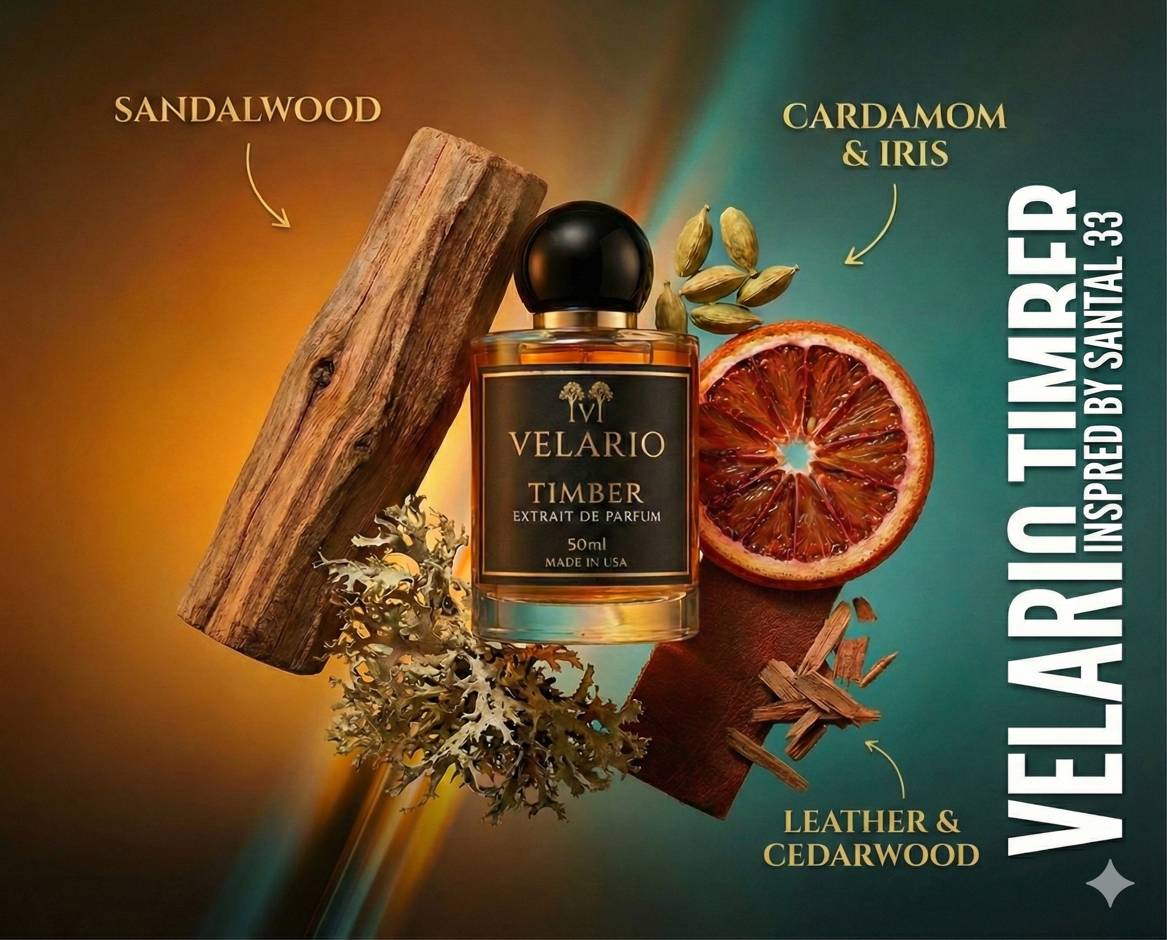 Velario Timber Inspirado en Santal 33