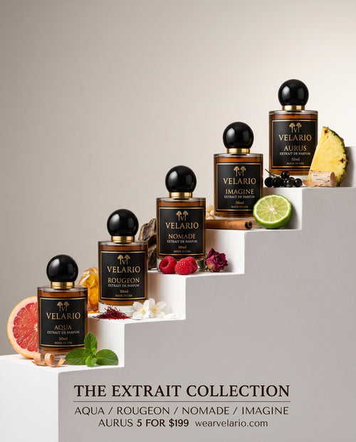 The Full Wardrobe: any 5 Velario 50ml Extrait de Parfum bottles for $199