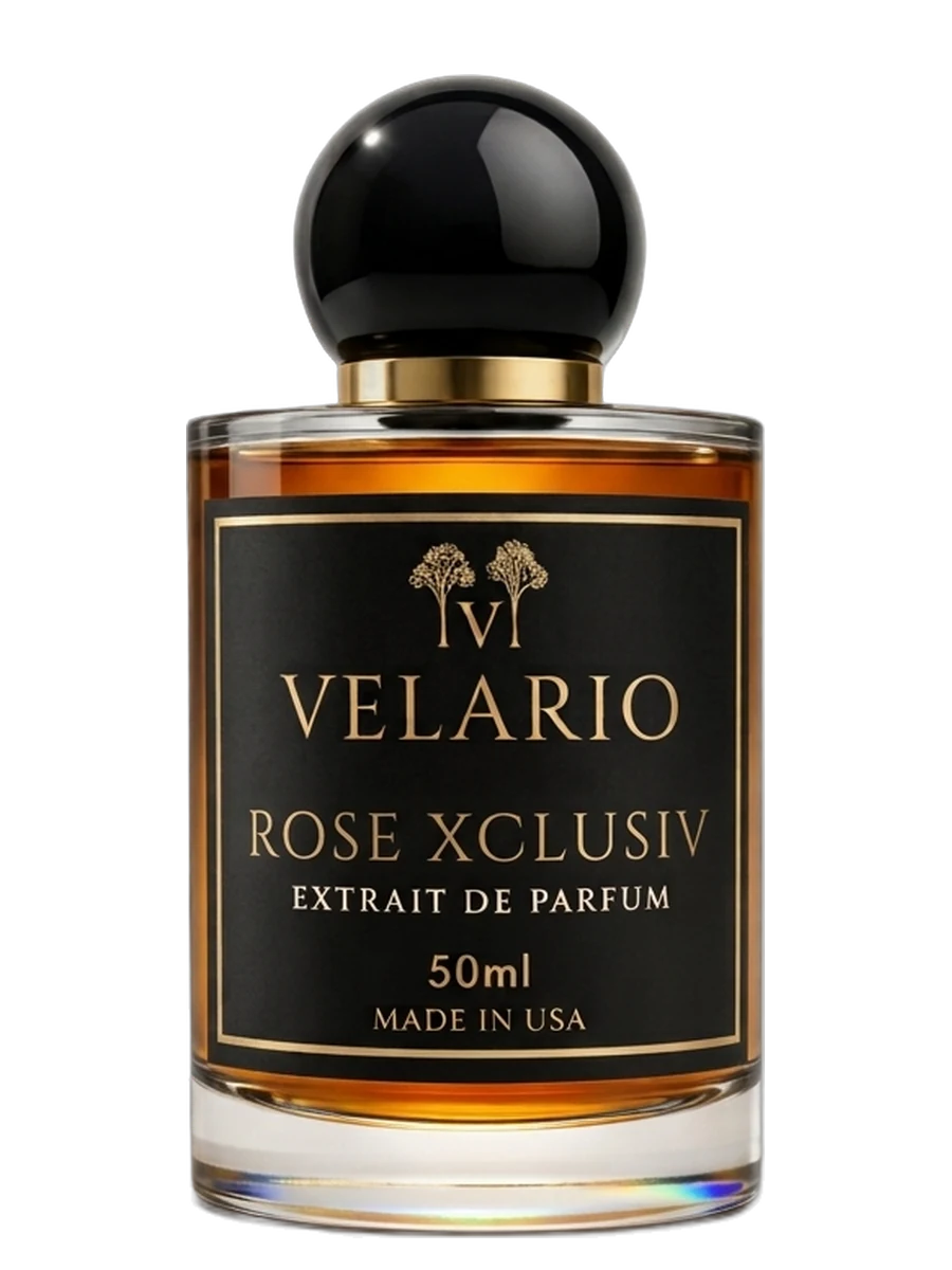 Velario Rose Xclusiv 50ml Extrait de Parfum — centered bottle cutout