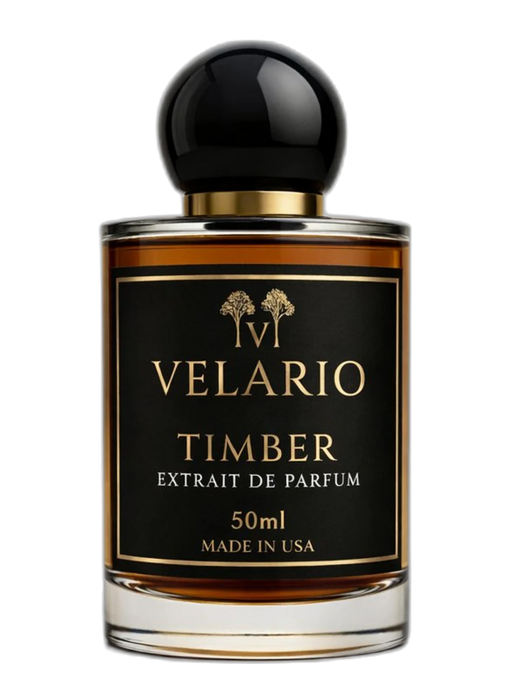 Velario Timber 50ml Extrait de Parfum — centered bottle cutout